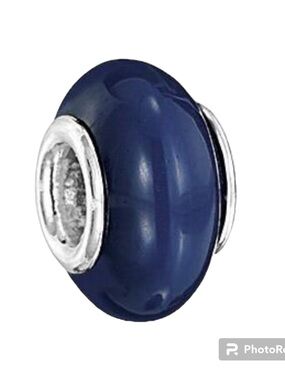 Blue Glass Bead Charm